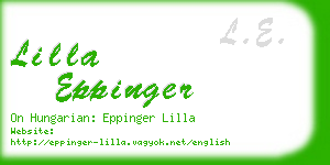 lilla eppinger business card